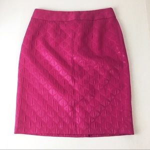 Banana republic NWT magenta gloss pencil skirt